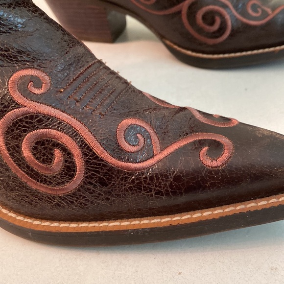 Ariat Western embroidered brown boots - Picture 5 of 16